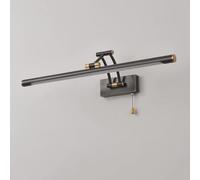 Lampe de Miroir de Salle de Bain réglable en cuivre, Applique Murale à LED avec Interrupteur à Tirette, éclairage de Tableau, Lampe de Miroir de Toilette Murale Moderne, éclairage Avant de Miroir
