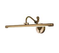 Lampe de Miroir de Salle de Bain Vintage LED Miroir Avant Lumière Maquillage Applique Murale avec Tête de Lampe Pivotante Rétro Photo Lumière pour Chambre Salon Restaurant Blanc Neutre 4000K 58 cm 12