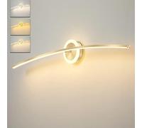 Lampe De Miroir LED Salle De Bain 80 Cm 20 W, Applique Murale À Intensité Variable, IP44, Applique Murale De Salle De Bain, 3000 K-6000 K, 1600 Lm, En Aluminium Et Acrylique, Pour Armoires À Miroi