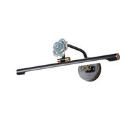Lampe de Miroir LED Vintage en Laiton - Lampe Murale rétro pour Salle de Bain - Étanche - Lampe de Maquillage Antique pour miroirs de courtoisie - Coiffeuse - Blanc Neutre 4000 K - L35C