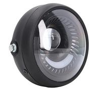 Lampe de Moto LED, 6.5in Rétro Rond Phare IPX66 Étanche pour Motos Scooters