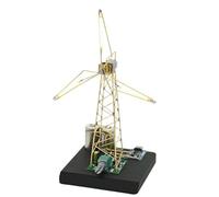 Lampe de moulin à vent, éclairage d'ambiance doux, 8 x 8,5 x 17 cm, kit d'éclairage de moulin à vent rotatif, lampe d'art mécanique de bureau, ajoute une expérience visuelle et amusante, pour les lois