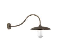 Lampe de Mur Extérieur IP44 En Bronze Antique Mat E27 Glas Laiton Massif Maritim