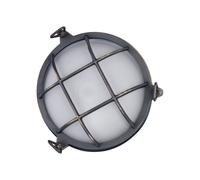 Lampe de Mur Extérieur Laiton Verre En Bronze Antique D:25 CM E27 IP44 Maritime