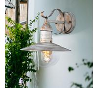 Lampe de Mur Extérieur Lanterne LED Terrasses Luminaires de Jardin Blanc Or LED