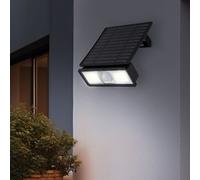 Lampe solaire à LED Projecteur mural réglable Détecteur de mouvement Lampe extérieure Lampe de jardin Lampe de terrasse, 5W 500lm blanc neutre, l x h 14,2 x 15 cm