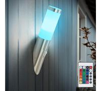 Applique murale avec détecteur de mouvement applique murale moderne torche murale jardin, télécommande dimmable, RGB LED 3.5W 320Lm blanc chaud, DxH 7.6x41 cm