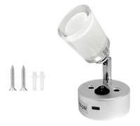 Lampe de Mur LED, Lampe de Lecture Murale 12V 24V RV 3000K 6000K USB CA Port de Charge 360 Camion remorque Bateau(6000k,Type C-USB)