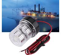 Lampe de navigation de yacht à LED, coquillage transparent Lumière d'ancre marine pratique stable IP65 étanche forme ronde pour bateaux