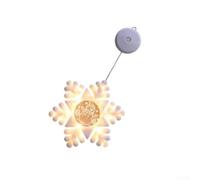 Lampe de Noël ABS pour fenêtre de Noël 45 cm Blanc Décoration de vacances | En plastique ABS durable, construction légère, sans danger pour la maison, les vitrines, les salles de fête, la finition