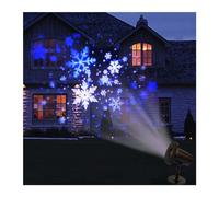 Lampe de Noël en forme flocon neige for fête plein air, mariage, projection paysage enneigé