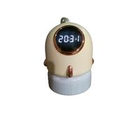 Lampe de nuit avec projecteur et horloge - écru/beige - KINDERTAG