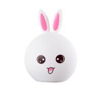 Lampe de nuit de table LED pour enfants à intensité variable par applaudissements 5VDC-USB 6500K [HO-CONEJO-WW-CW] |