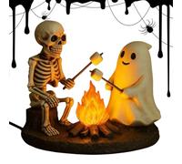Lampe de nuit Halloween, squelette originale pour bureau, salon, décoration d'Halloween LED veilleuse pour bureau, cheminée, table de chevet, bureau