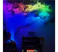 Lampe de Nuit Intelligente LED RGB Effet Nuage d'orage, plafonnier Nuages 3D, contrôle par Application, Applique Murale créative en Coton, 2 m