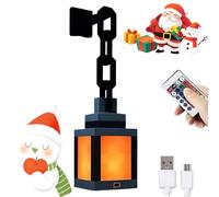 Lampe De Nuit Lanterne Pixélisée 3d - Lampe D’ambiance Led Rechargeable Usb à 16 Couleurs Avec Commande Tactile Et Télécommande - Montage Mural Ou Sur Table, Parfaite Pour Chambre, Salle De J light-c