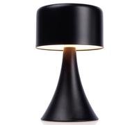 Lampe de nuit LED, métal, noir, sans fil, 20,5 cm