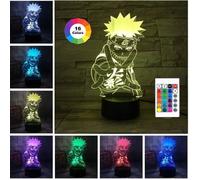 Lampe de nuit naruto Lampe de chevet LED télécommande Touchez pour changer de couleur 16 couleurs Prise USB