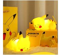 Lampe de nuit Pokemon Pikachu, jouets lumineux pour enfants, lampe de chevet mignonne Pokemon Pikachu, cadeau d'anniversaire et de noël pour enfants C