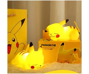 Lampe de nuit Pokemon Pikachu, jouets lumineux pour enfants, Squirtle Charmander, lampe de chevet mignonne, cadeau d'anniversaire et de noël pour enfants G