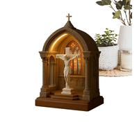 Lampe de Nuit Religieuse - Lampe de Table LED Amusante,Veilleuse Dévotionnelle pour Bibliothèque, Dortoir, Bar Café, Chambre à Coucher, Salon, Coin Lecture, Étagère de Noël, Bureau, Halloween