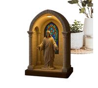 Lampe de Nuit Religieuse - Statue Lampe LED de la Vierge Marie | Veilleuse Dévotionnelle pour Bibliothèque, Dortoir, Bar Café, Chambre à Coucher, Salon, Coin Lecture, Étagère de Noël, Bureau, Hallowee