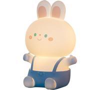 Lampe de nuit Soft Light en silicone 7 couleurs changeantes Lampe Petit Lapin Enfant Dessin Animé Cadeau d'Anniversaire Bleu