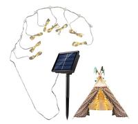 Lampe de parasol à fonctionnement solaire, lampe de parasol d'extérieur avec 8 modes de luminosité, guirlande lumineuse LED étanche pour jardin, piscine, arrière-cour, plage, pelouse, patio