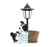 Lampe de paysage à énergie solaire moderne décorative en résine - Lampes solaires de jardin adaptées pour le jardin, les cadeaux de mariage, les lumières solaires de jardin