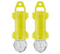 Lampe de pêche en ABS étanche 8,7 cm de profondeur | Lot de 2 LED multicolores, attire efficacement les poissons, facile à installer, bonne compatibilité (lumières brillantes)