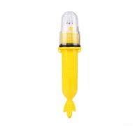 Lampe de pêche LED étanche IP65 3 V pour bateau et résille, 5 LED clignotantes avec détection automatique de la lumière, compatible avec piles AA standard (jaune)