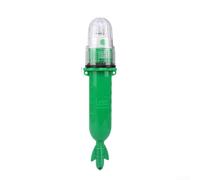 Lampe de pêche LED étanche IP65 3V pour bateau et résille, 5 LED clignotantes avec détection automatique de la lumière, compatible avec piles AA standard (vert)