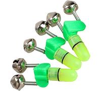 Lampe de pêche pour la pêche de nuit, 3 accessoires de pêche, pointe de canne à pêche, alerte de morsure, alarme de morsure, double cloches avec lumière LED de nuit, indicateurs de touche de pêche