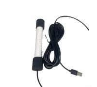 Lampe de pêche sous-marine LED 5 V 13 W étanche 50 m (lumière jaune) | Étanche jusqu'à 50 m, LED lumineuse 13 W, faible puissance 5 V, corps en PVC, essentiel pour la pêche de nuit