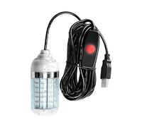 Lampe De Pêche Verte | avec Cordon d'alimentation USB - Lampe De Pêche LED Submersible sous-Marine | pour Extérieur Piscine Rivière Bateau Glace Quai Kayak Marigane Achigan Truite Crevette Snook