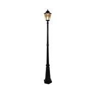 Lampe de pelouse Vintage, lampadaire de Jardin Victorien Traditionnel à tête Unique, éclairage de Chemin en Aluminium, lampadaire de Rue à Poteau Haut, E27, étanche à la Pluie, Colonne Murale ext