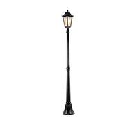Lampe de pelouse Vintage, lampadaire de Jardin Victorien Traditionnel à tête Unique, éclairage de Chemin en Aluminium, lampadaire de Rue à Poteau Haut, E27, étanche à la Pluie, Colonne Murale ext