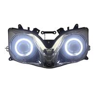 Lampe De Phare Pour CBR600 F4i 2001-2007 Luces Para Moto Projecteur Ensemble De Phares Angel Devil Eyes LED Phare Avant(Blanc)