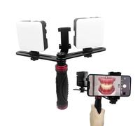 Lampe de photographie dentaire, lumière de remplissage de téléphone portable avec angle réglable à 360°, kit d'éclairage vidéo LED, luminosité professionnelle pour l'imagerie dentaire et la