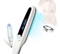 Lampe de photothérapie UV à Bande étroite de 311 Nm avec minuterie et écran LCD, Lampe de thérapie UVB pour Un Usage Domestique pour la Peau, Le Corps et Le Cuir chevelu, Lunettes de sécurit