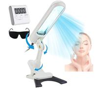 Lampe de photothérapie UVB, avec minuterie, couverture de 48 cm², comprend des lunettes, design portable sûr et facile, pour la peau et le corps, lampe de traitement à domicile à clipser