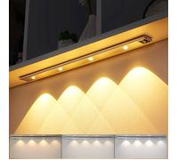 Lampe de Placard 60cm Magnétique - 4 LEDs Détecteur Mouvement 120° - Autonomie 60h (1200mAh) - température de couleur & Dimmable