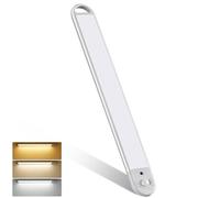 Lampe de Placard LED avec télécommande, 72 d'éclairage d'armoire avec détecteur de mouvement, 2200mAh USB-C Rechargeable, 3000K/4000K/6000K Dimmable, Barre LED 30cm pour penderie, escalier