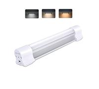 Lampe de placard LED Tube magnétique Lumière 4000 lumens 3 couleurs Luminosité progressive Variateur d'intensité Lanterne de camping Rechargeable USB Lumières portables avec 2 aimants 60 heures