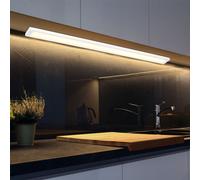 Lampe LED pour meuble lumineux en saillie pour meuble de cuisine, lampe d'armoire, câble 1,5 m, 5 W 430 Lm blanc chaud, L 50 cm