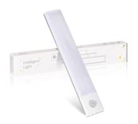 Lampe de Placard Magnétique Lampe d'Armoire Sans Fil avec Détecteur de Mouvement, 3 Couleurs&5 Luminosités, 20cm Reglette LED Lumiere Armoire Dimmable, Lampe LED Cuisine Veilleuse Escalier Couloir