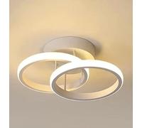 Lampe de Plafond 18W LED Plafonnier Moderne anneau Lustre Blanc acrylique couloir Lumière neutre 4500K Le salon Chambre une baignoire Couloir Entrée balcon 24 * 12.5cm