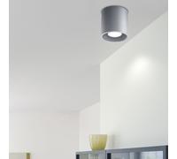 Plafonnier ORBIS aluminium gris 1 ampoule