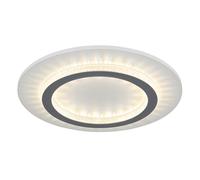 Lampe de plafond avec couleur de lumière réglable lampe de salon cristaux LED plafonnier gris blanc, 24W 920lm blanc chaud, blanc neutre, blanc froid, DxH 35 x 5,5 cm