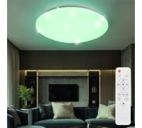 Plafonnier LED RGB CCT, télécommande, couleur changeante, ciel étoilé, lumière du jour